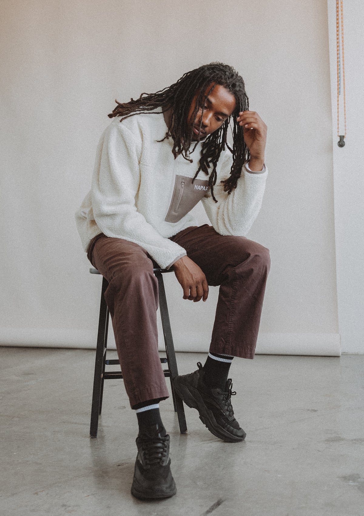 Half-Zip Sweater : Cream