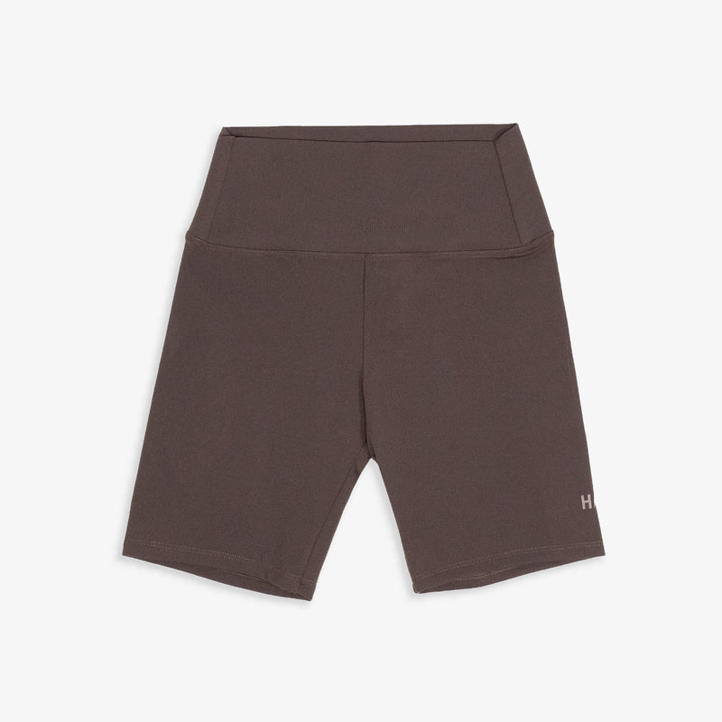 Biker Shorts V1 - Brown (Brown Logo)