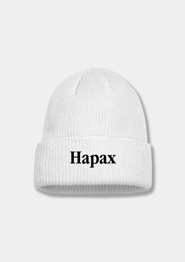 Serif Beanie - White