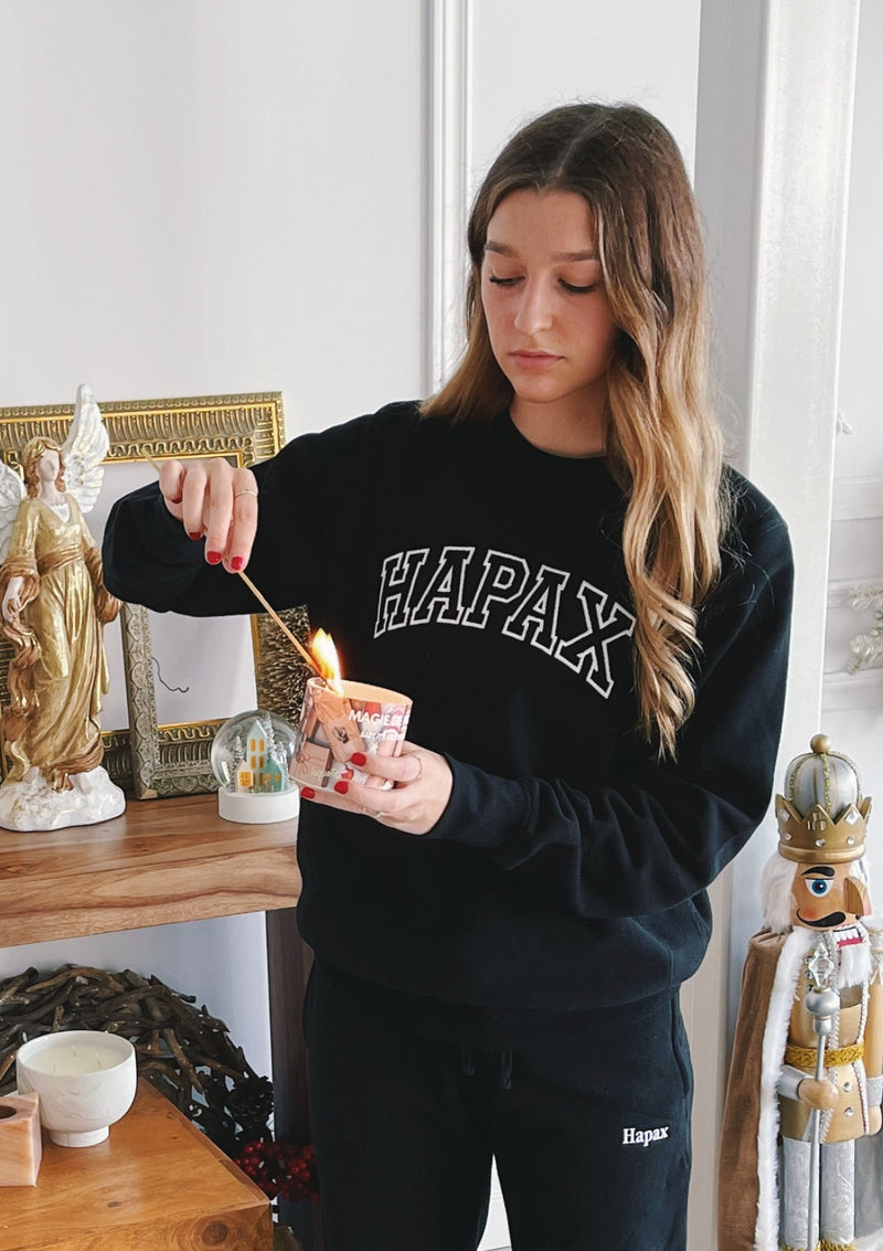 Collegiate Crewneck - Black